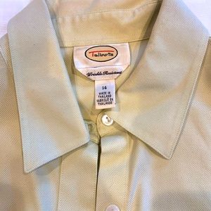 Talbots womens collared long sleeve shirt